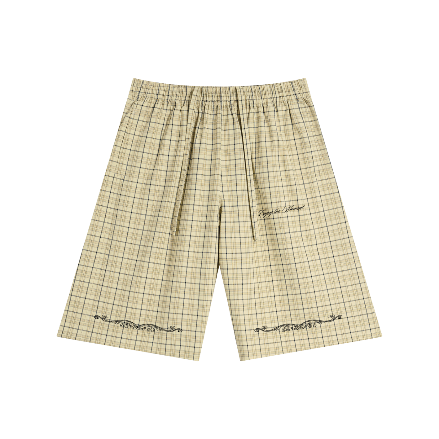 Plaid Wide Leg Shorts