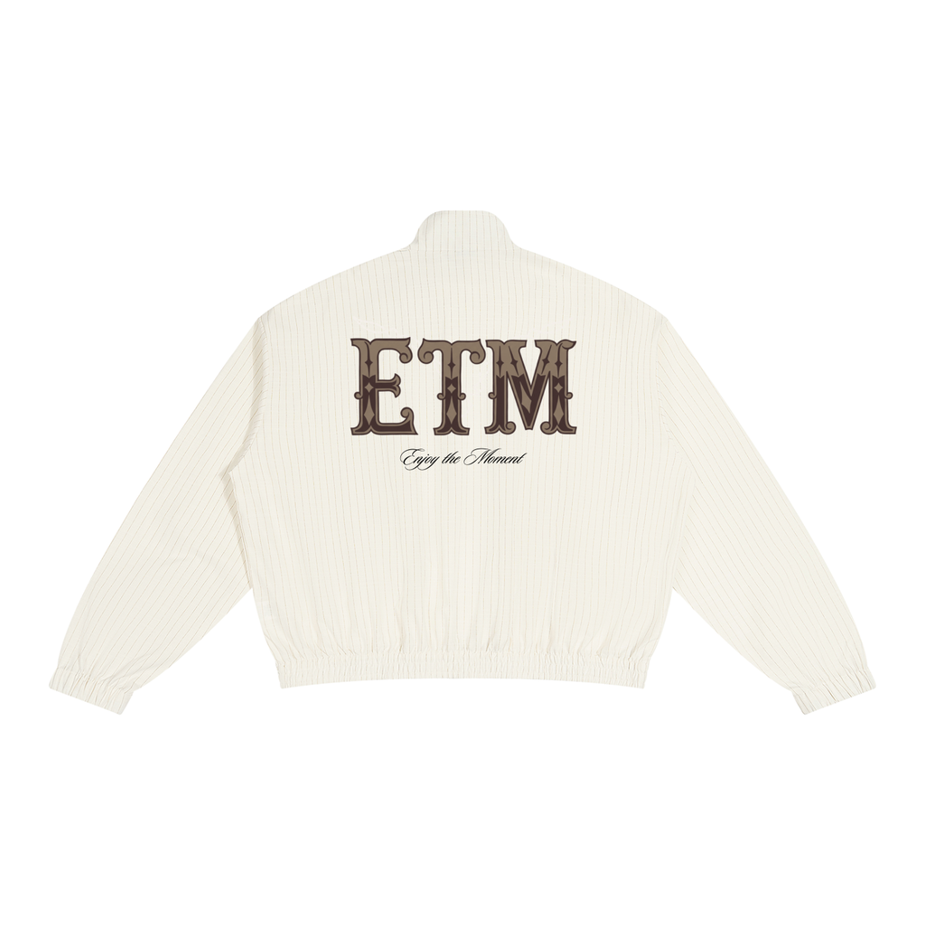 Striped Full-Zip Track Jacket