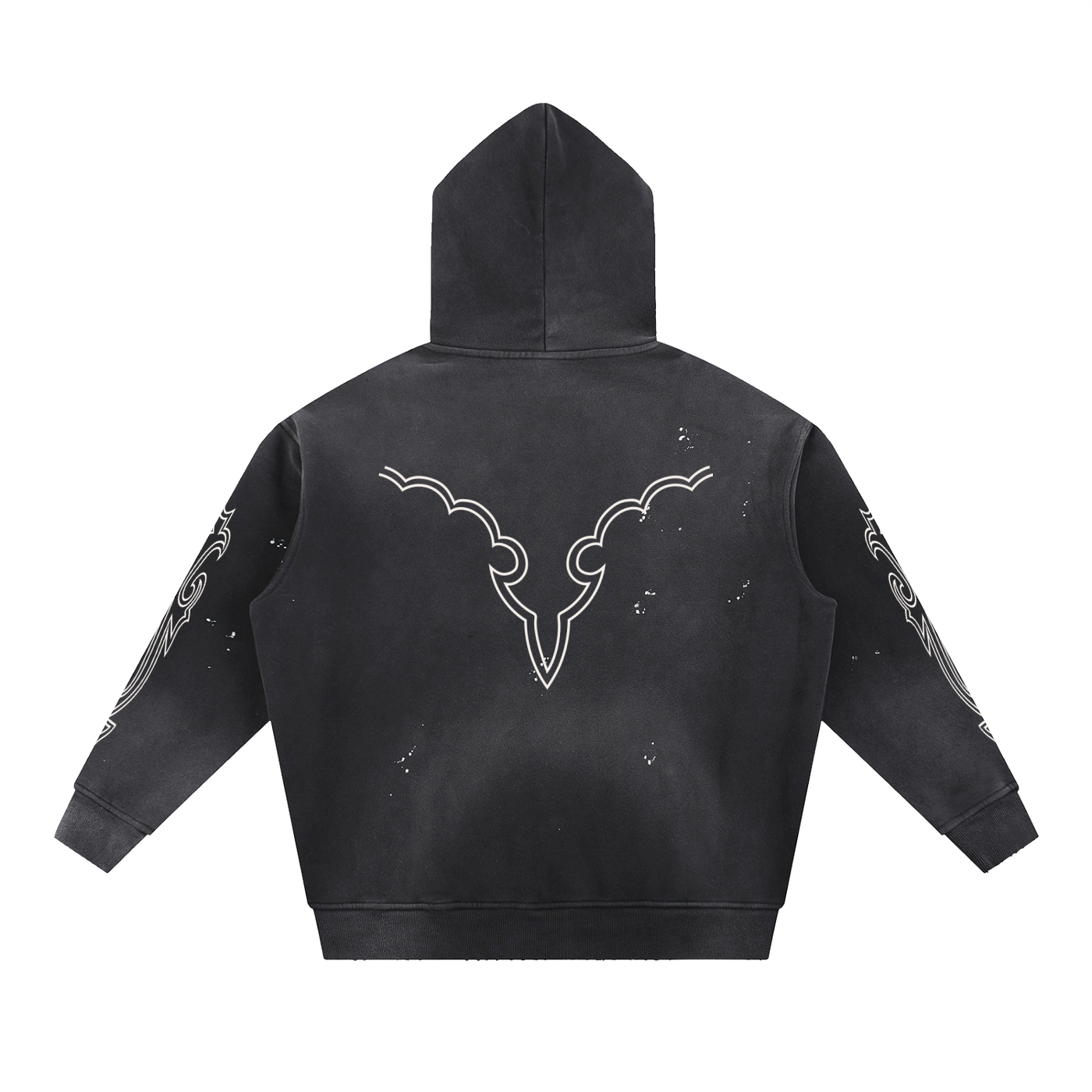 Vintage Western Frayed Hoodie