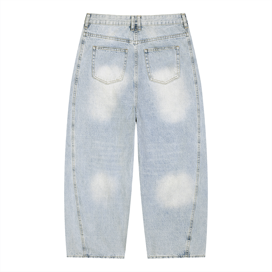 Denim Vintage Sunfade Barrel Jeans