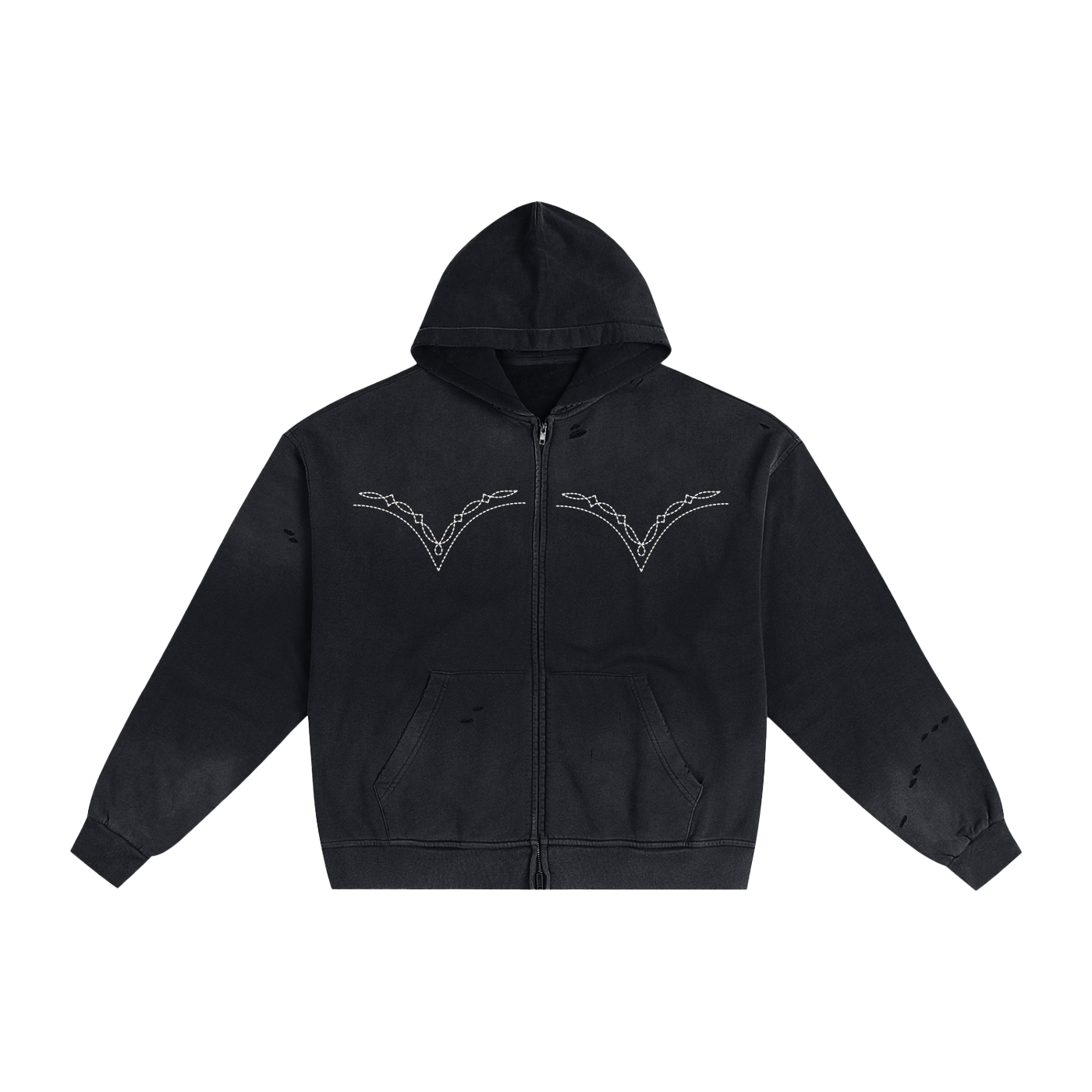 Western Sunfade Zip Hoodie