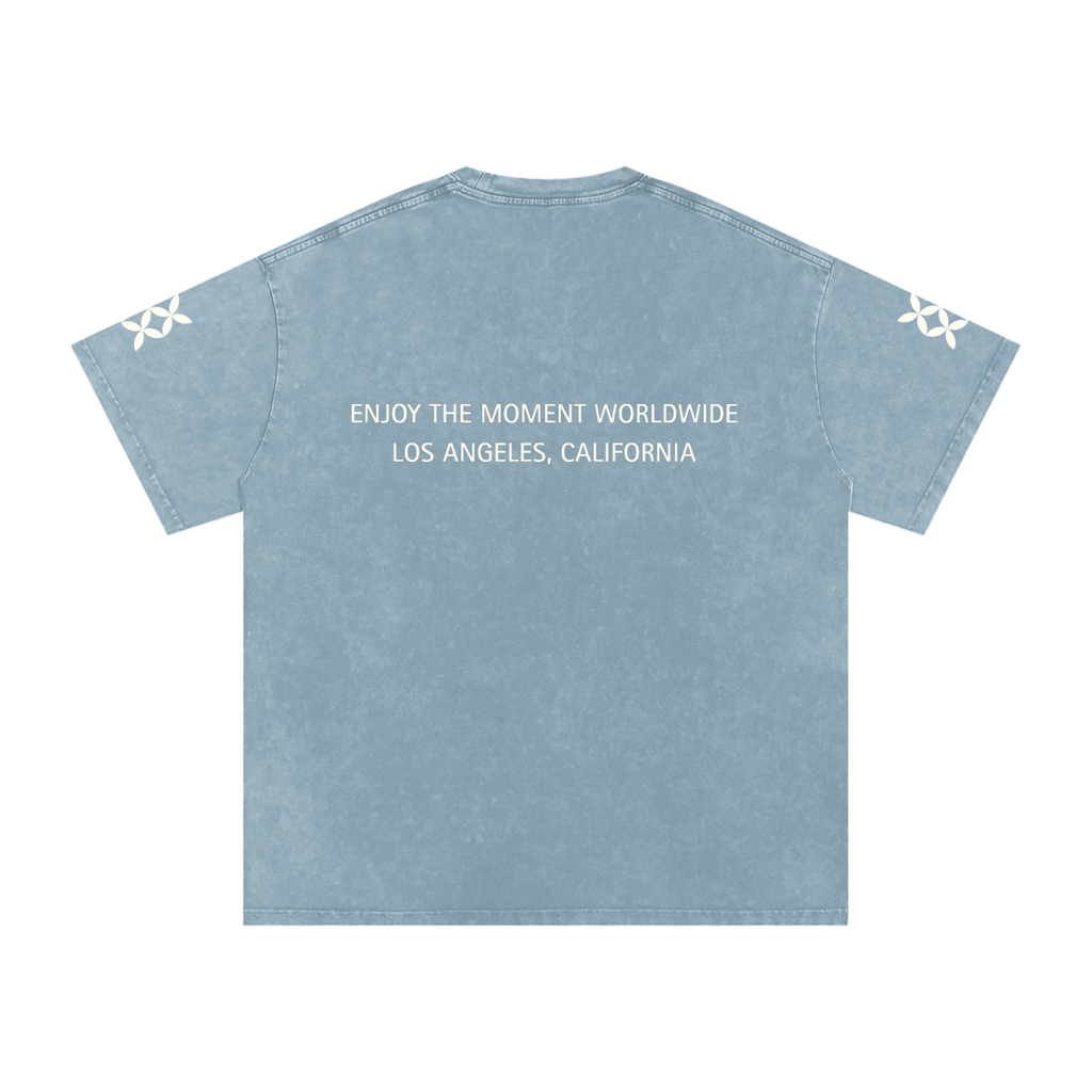 Tshirt Snow Washed Oversized Cotton