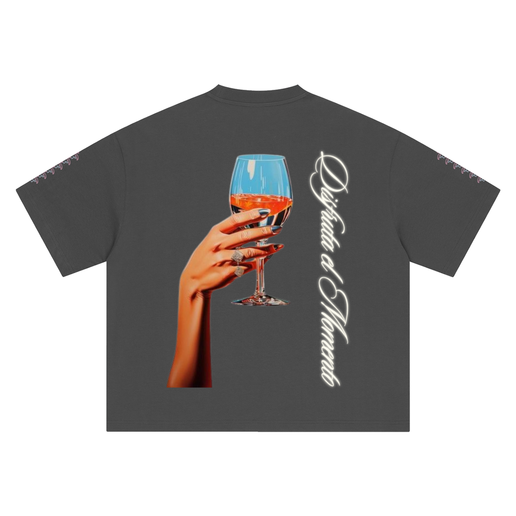 Tshirt Boxy Oversized Disfruta el Moment Toast
