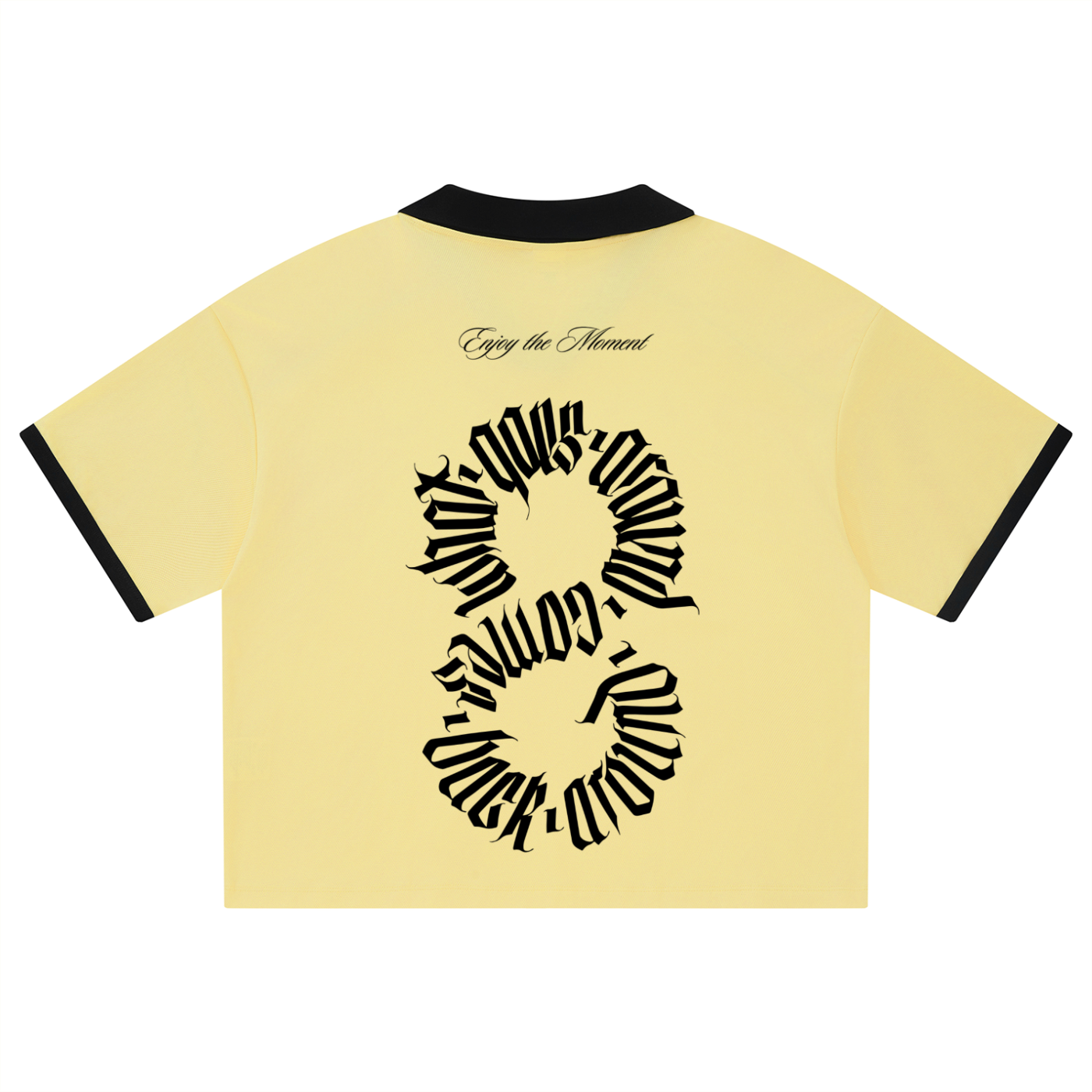 Jersey Boxy Soccer T Black Print