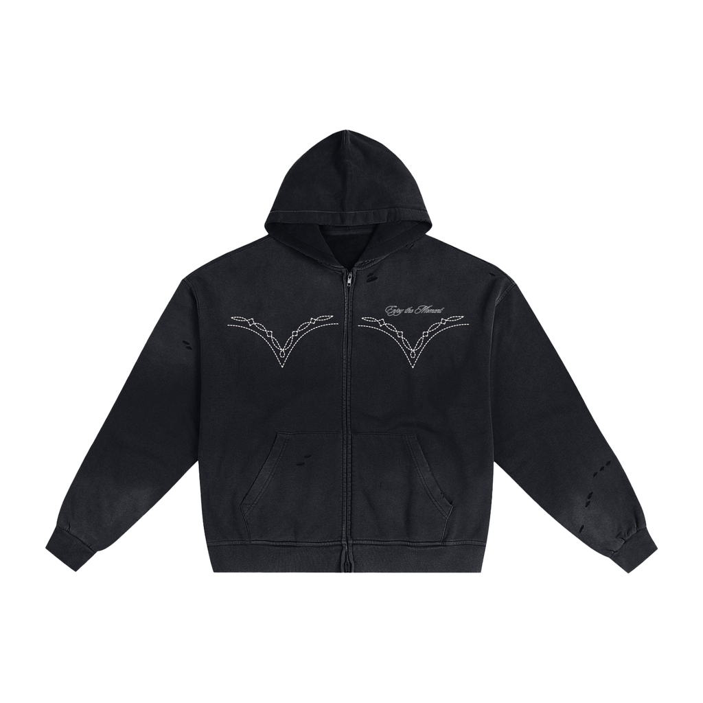 Western Sunfade Zip Hoodie
