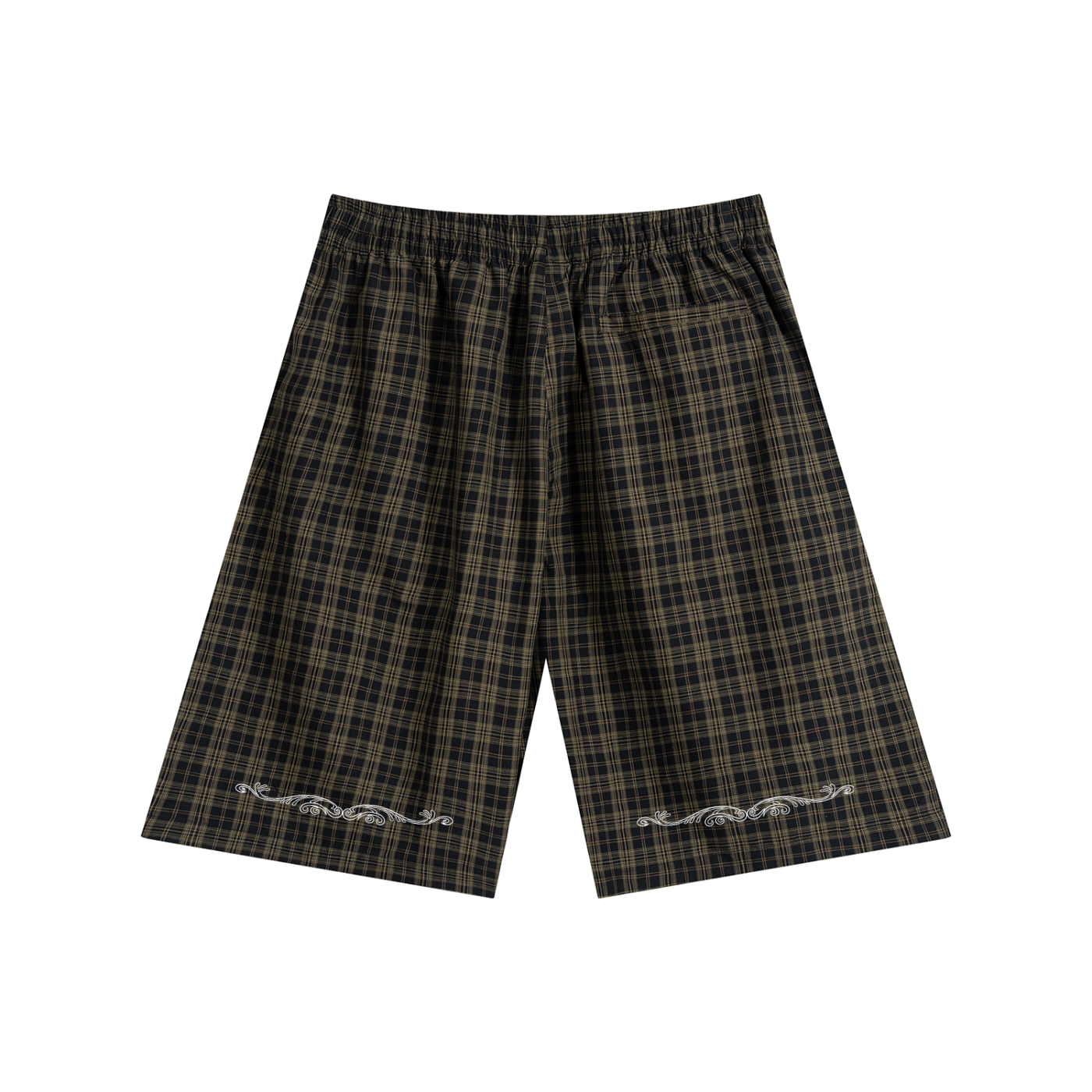 Plaid Wide Leg Shorts