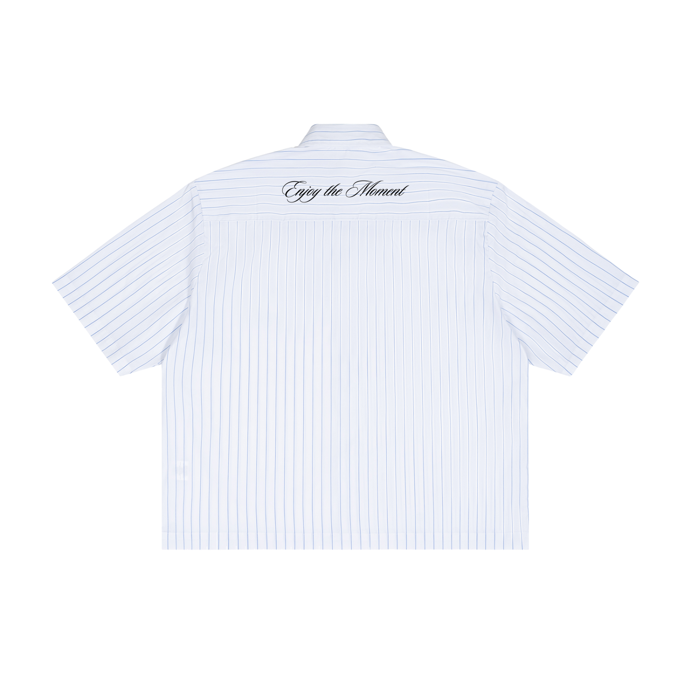 Striped Boxy Button-Up Shirt