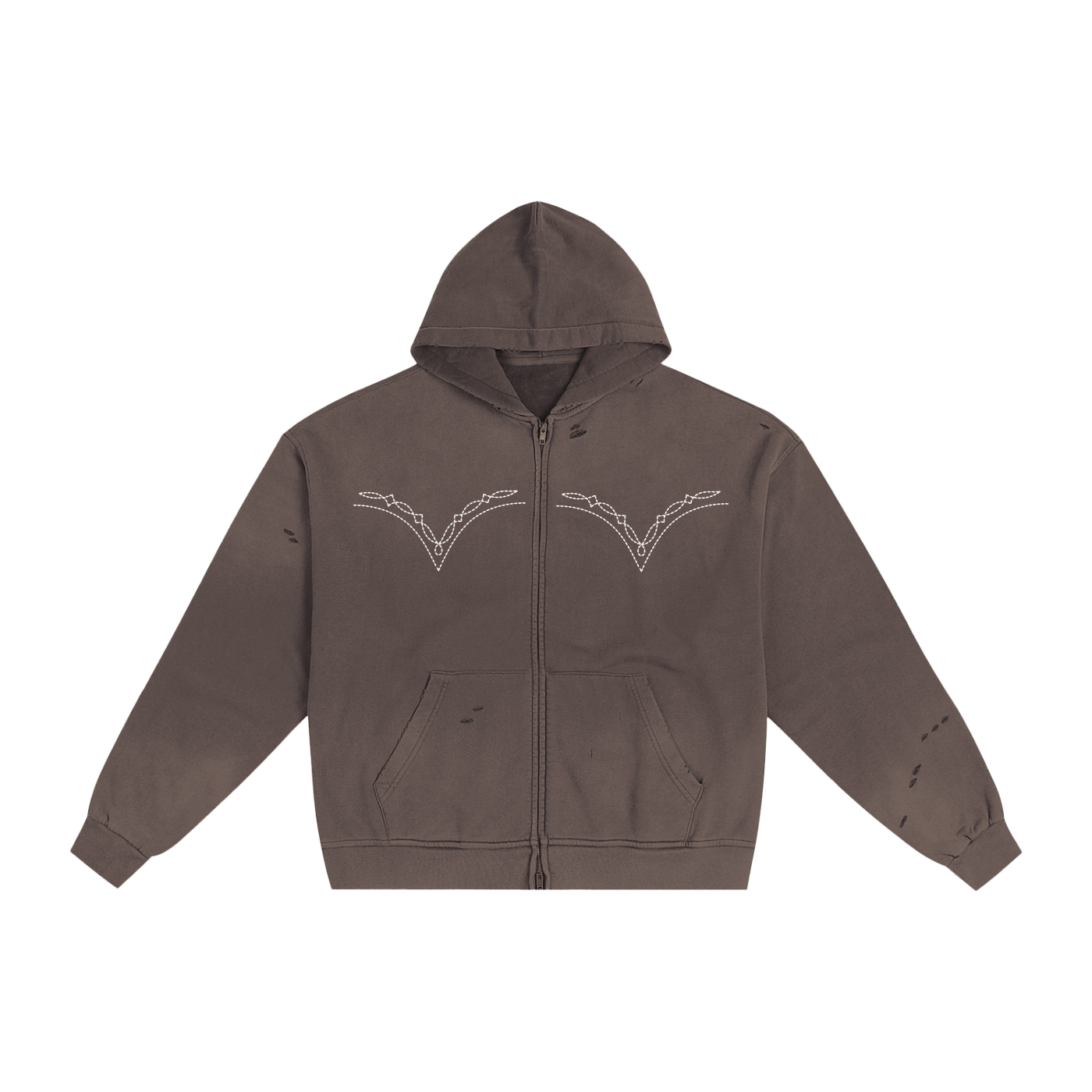 Western Sunfade Zip Hoodie
