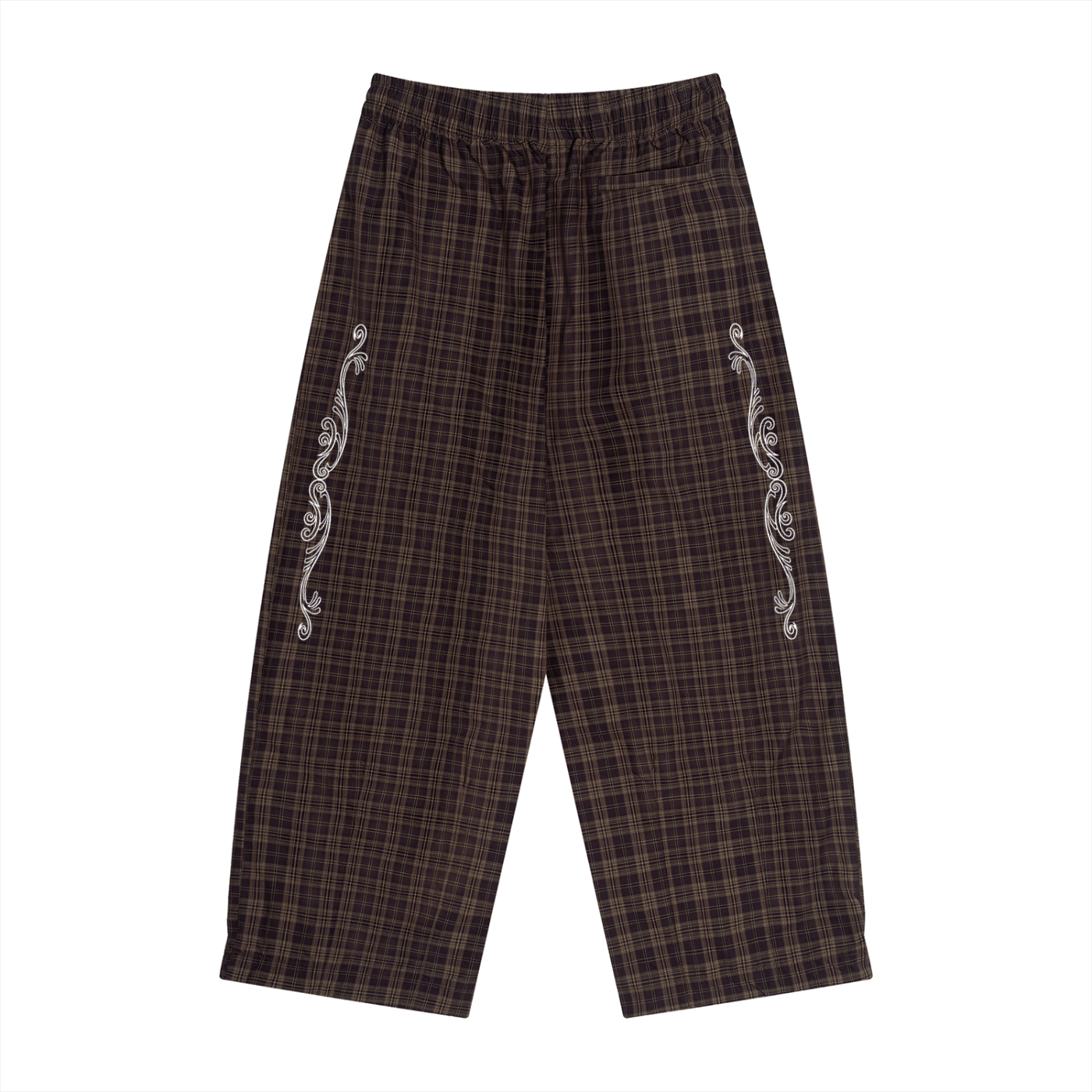Plaid Wide Leg Pants