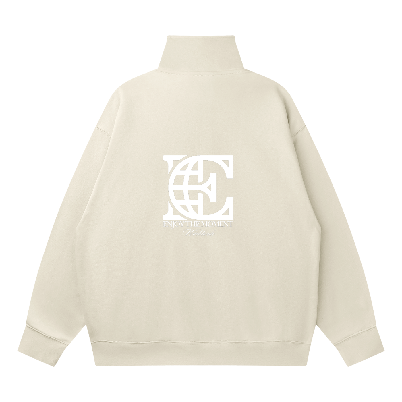 Quarter-Zip Drop Shoulder Sweatshirt