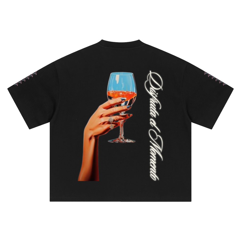 Tshirt Boxy Oversized Disfruta el Moment Toast