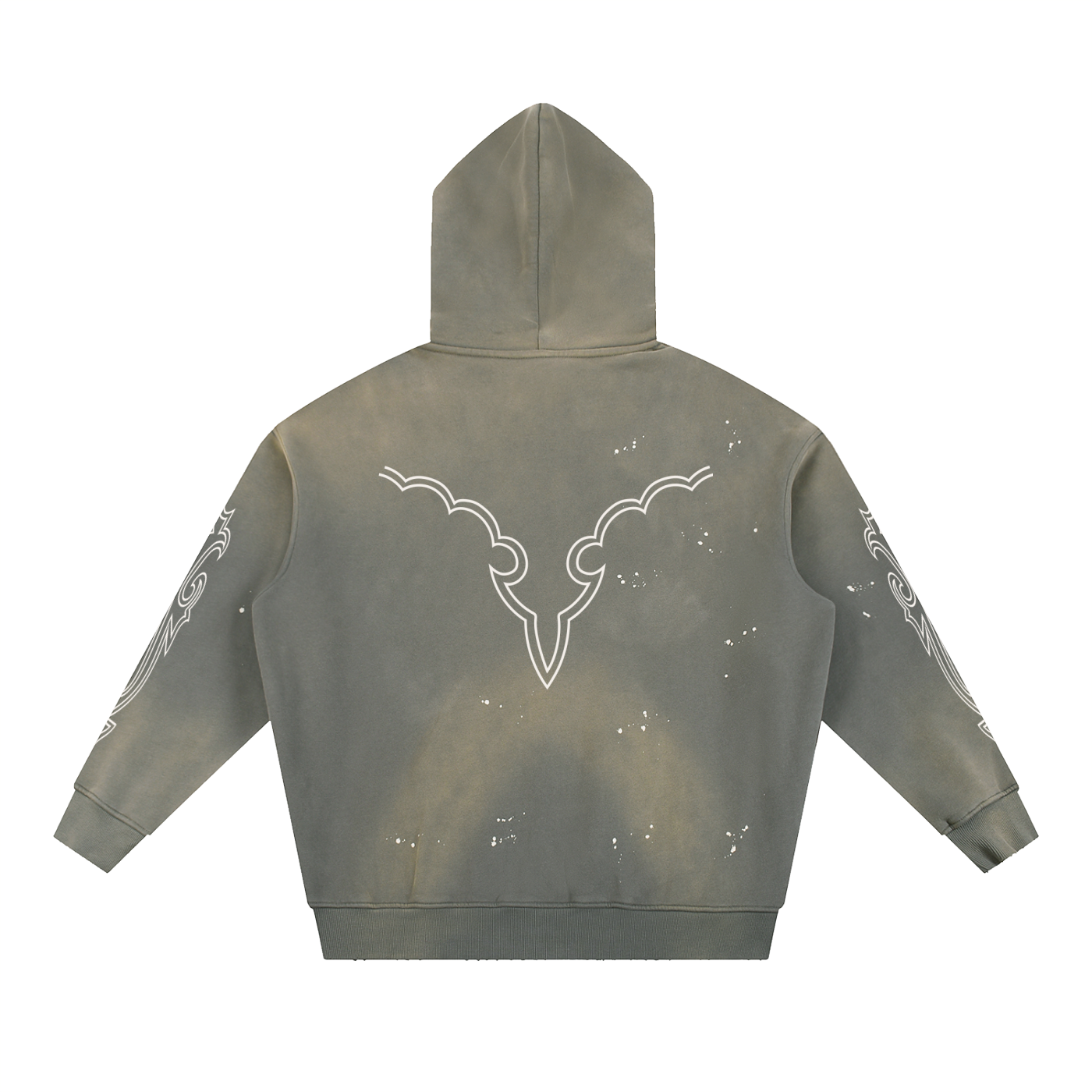Vintage Western Frayed Hoodie