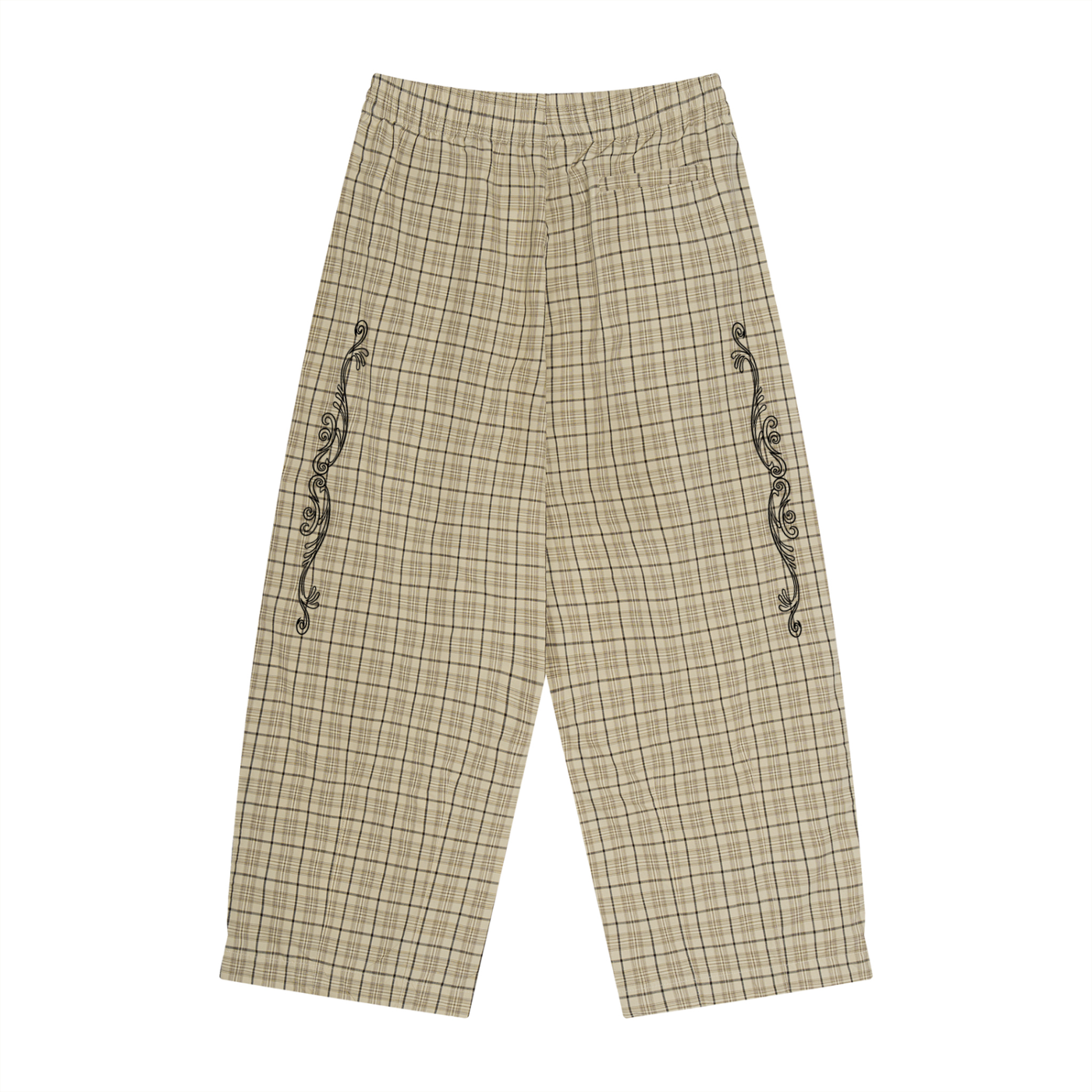 Plaid Wide Leg Pants