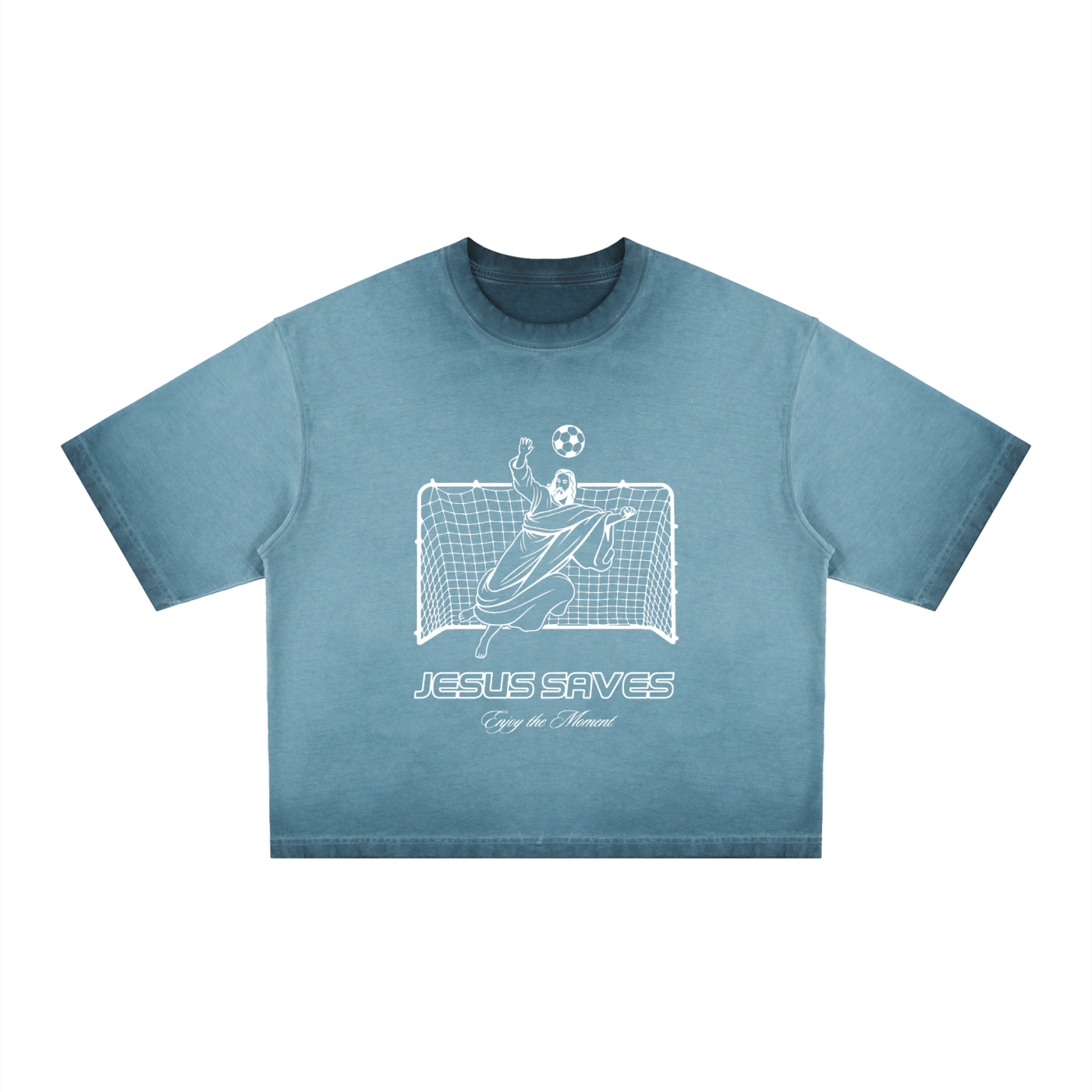 Jesus Saves Reverse Dye Tee