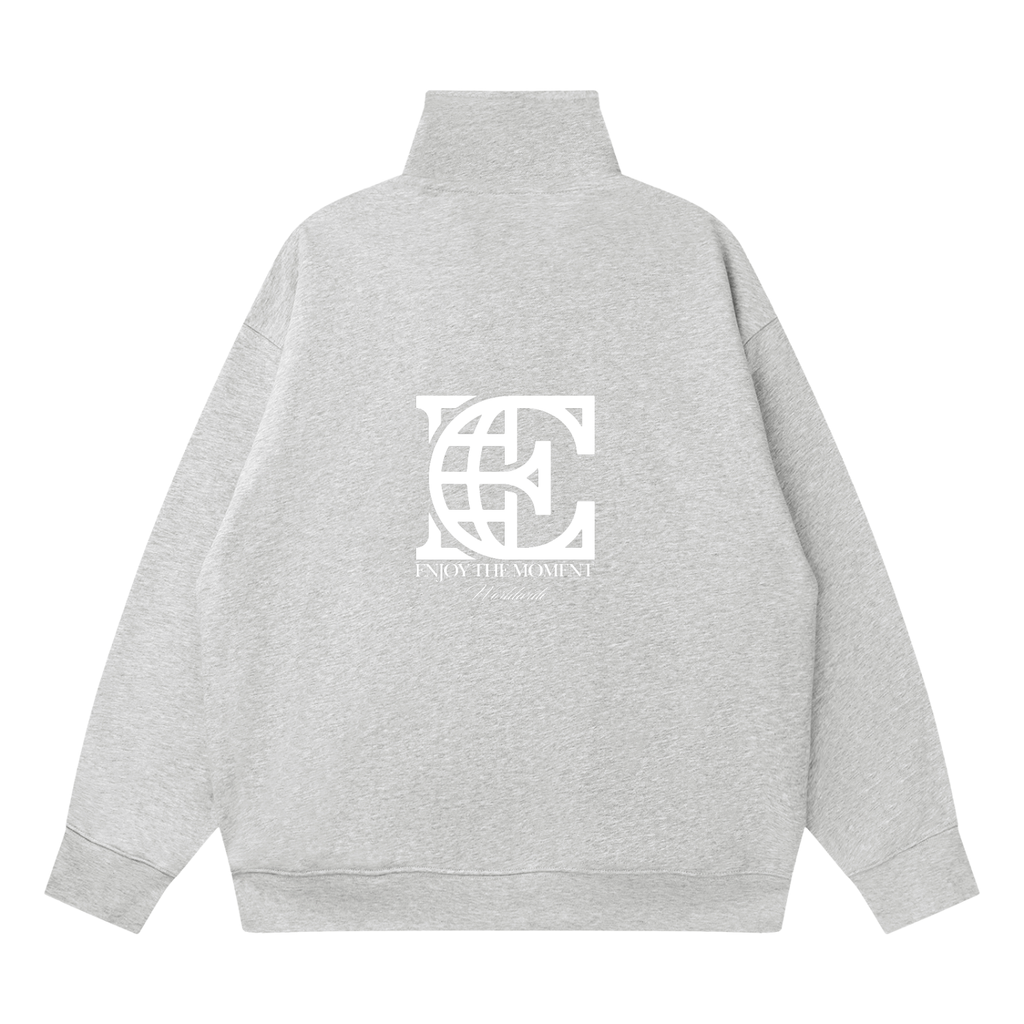 Quarter-Zip Drop Shoulder Sweatshirt