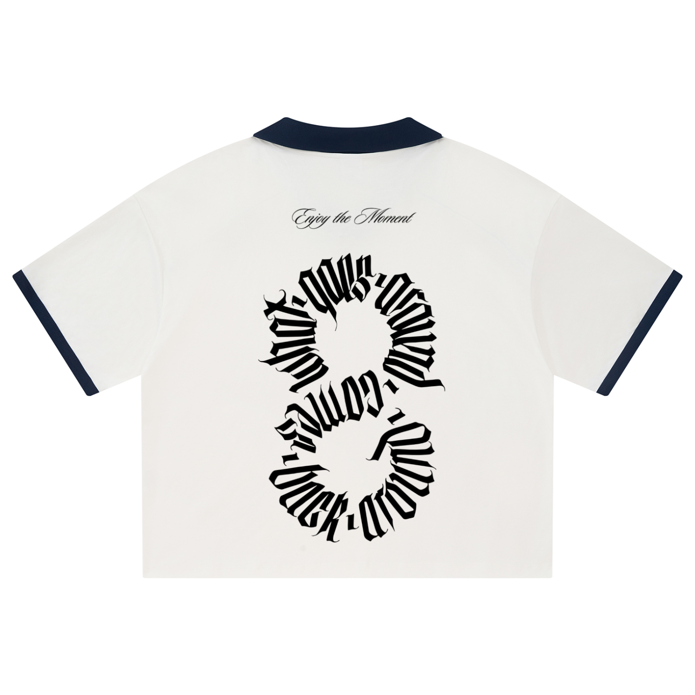 Jersey Boxy Soccer T Black Print