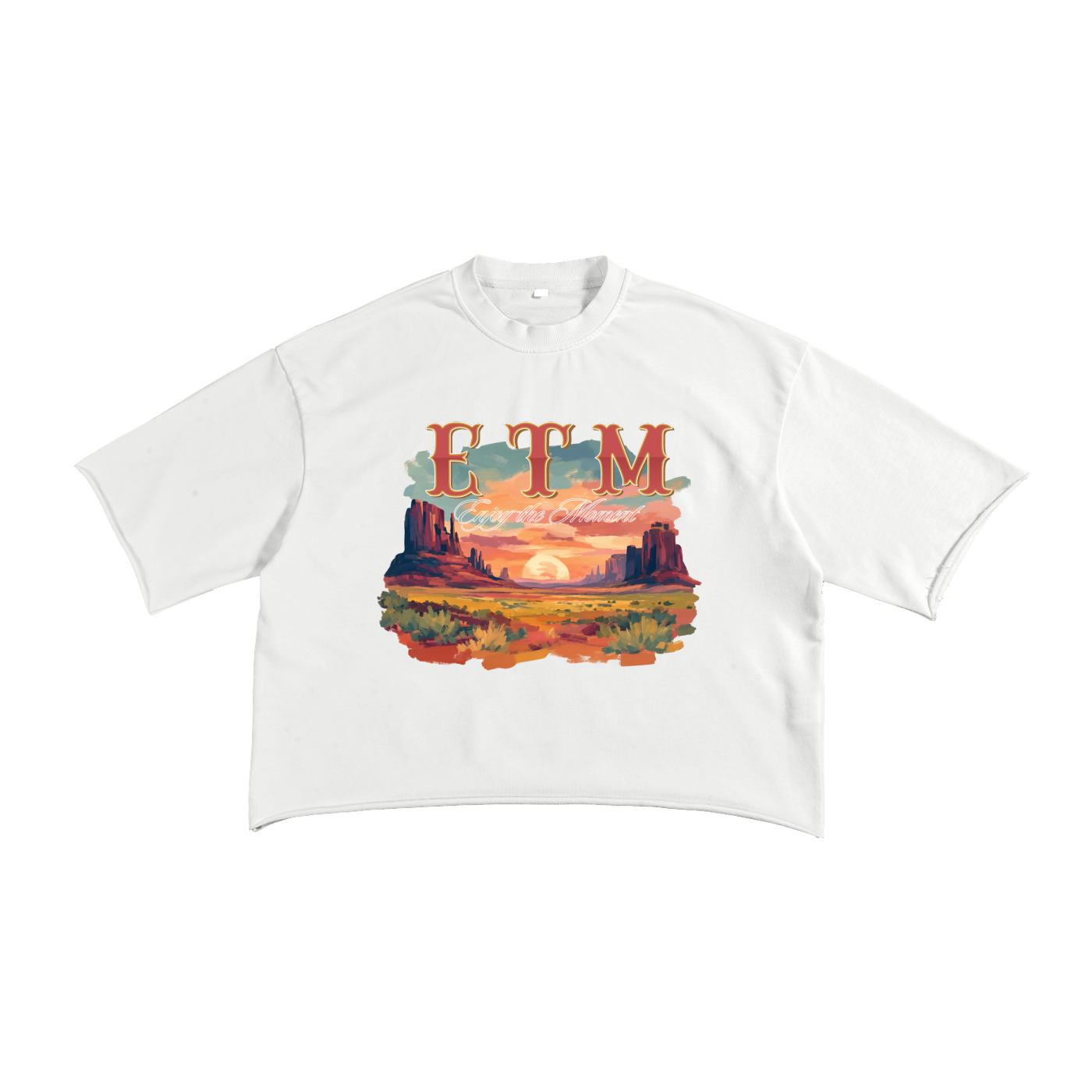 French Terry Raw Edge T-Shirt