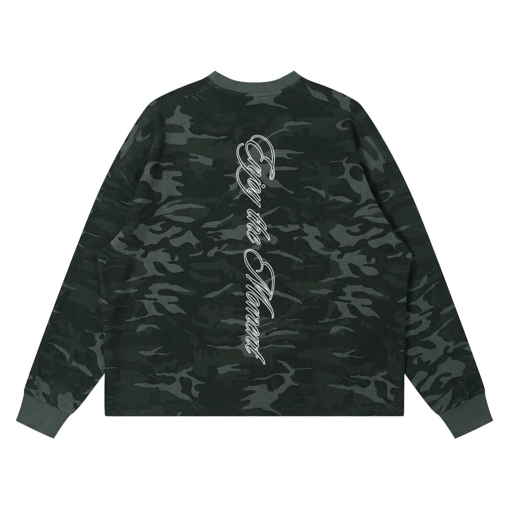 Tshirt Waffle Boxy Long Sleeve